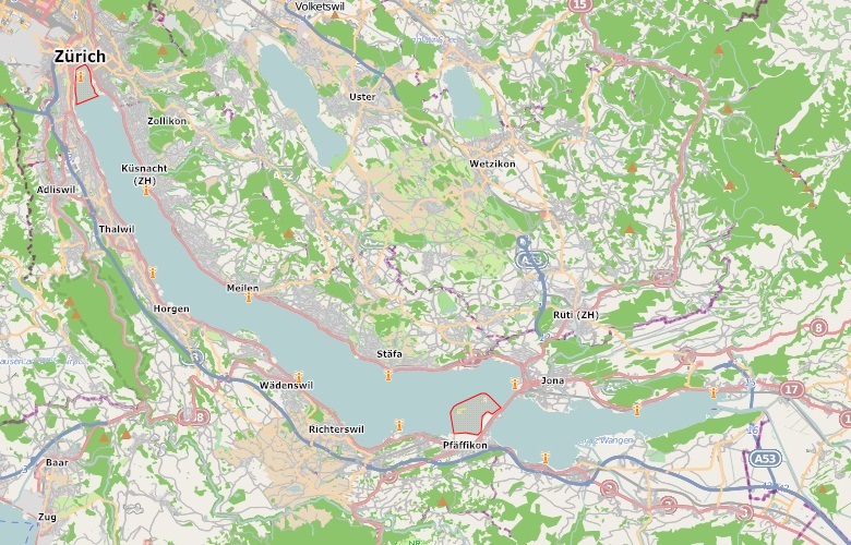 Sturmwarnleuchten und erweiterte Uferzonen