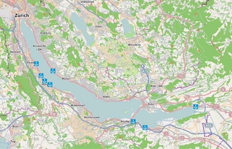 Zürichsee / Obersee der Bootsschule